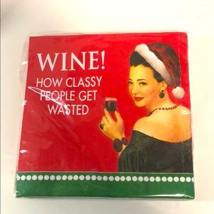 Christmas cocktail napkins set of 20